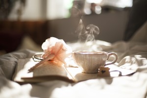 tea and journal